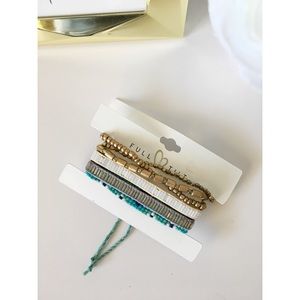 Turquoise and bronze Boho bracelets
